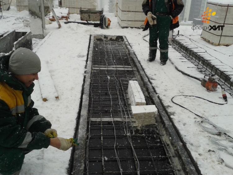 электропрогрев бетона в зимнее время