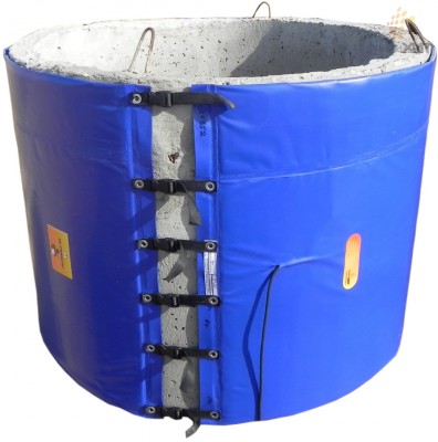 Термоматы для ускорения твердения бетонных колец Электро маты для обогрева бетонных колец
